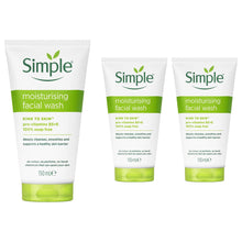 Load image into Gallery viewer, Simple Face Wash Range-Moisturising, Refreshing, Clear Pore Scrub or Glow, 150ml