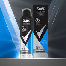 Load image into Gallery viewer, Sure Men Maximum Protection 96H Antiperspirant Deodorant Clean Scent 150ml, 12pk