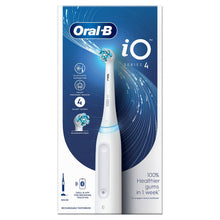 Load image into Gallery viewer, Oral-B iO4 Electric Rechargeable Toothbrush with 4 Modes &amp; UK 2 Pin Plug, White