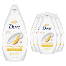 Load image into Gallery viewer, Dove Body Wash Creamy Indulge Moisturising Shower Gel, 6 Pack of 450 ml