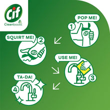 Load image into Gallery viewer, Cif Cleanboost Cream Original Multipurpose Cleaner for Multi surfaces 750ml, 3pk