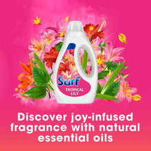 Load image into Gallery viewer, Surf Laundry Washing Liquid Detergent Tropical Lily 945ml, 70 Washes