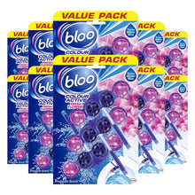 Load image into Gallery viewer, Bloo Colour Active Toilet Rim Block Fresh Flowers Anti-Limescale 3 x 50g 10 Pack