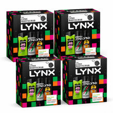 Load image into Gallery viewer, LYNX All Stars Trio &amp; Body Scrub Gift Set 3 piece, Choose Your Pack Size 1,2,3 or 4