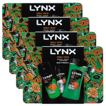 Load image into Gallery viewer, Lynx BOX FRESH Jungle Fresh Bodywash,Bodyspray &amp; Antiperspirant Gift Set for Him