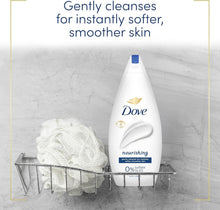 Load image into Gallery viewer, Dove Nourishing Body Wash 0% Sulfate SLES for Softer &amp; Smoother Skin 225ml, 6 Pk