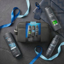 Load image into Gallery viewer, Dove Men+Care Restore Washbag Essentials Gift Set, Choose Pack Size 1,2,3 or 4