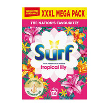 Load image into Gallery viewer, Surf Laundry Powder Tropical Lily &amp; Ylang-Ylang 130 Washes 6.5 KG Washing Powder with Comfort Fabric Softener  Pure XXL Mega Pack Fabric Conditioner 160 Washes 4.8 Litre