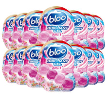 Load image into Gallery viewer, Bloo Toilet Rim Blocks Brilliant Gel All in 1 Cleaner Spring Rain Scent 42g 14pk
