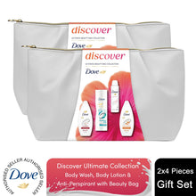 Load image into Gallery viewer, Dove Discover Ultimate Beauty Bag Gift Set , Body Wash, Deodorant &amp; Lotion