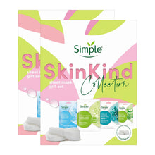 Load image into Gallery viewer, Simple Skin Kind Sheet Mask Collection 4Pcs Gift Set for Her with Soft Headband