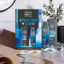 Load image into Gallery viewer, Dove Men+Care Gift Set Cleanse+Care Duo Bodywash &amp; Advanced Antiperspirant