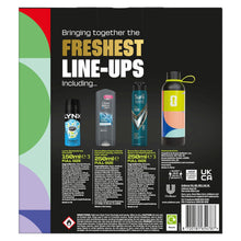 Load image into Gallery viewer, Freshest Line-Ups FIFA Gift Set for Him Body Wash, Spray &amp; Water Bottle