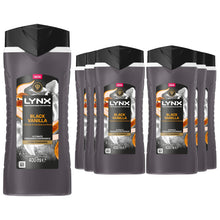 Load image into Gallery viewer, Lynx Black Vanilla Body Wash with 12Hrs of Freshness for Men 400ml, 6 Pack