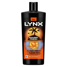 Load image into Gallery viewer, Lynx Sunset Fresh Bundle Spray, Anti-perspirant Aerosol, Body Wash &amp; Roll On