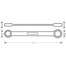 Load image into Gallery viewer, BAHCO S4RM REV RATCHET SPANNER 4/5/6/7MM
