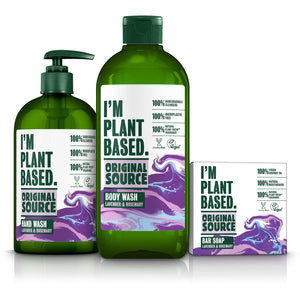 Original Source Hand Wash I'm Plant Based Lavender and Rosemary 335ml, 3 Pack