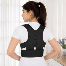 Load image into Gallery viewer, Aquarius Magnetic Adjustable Therapy Back Shoulder Corrector Belt Black, Pack 4