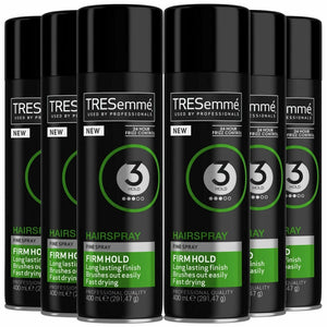6 Pack of 400ml Each Tresemme Professionals 24 H Frizz Control Hairspray