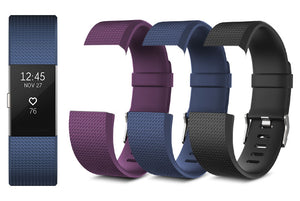 Fitbit Charge 2 Classic Adjustable Replacement Straps - Small | Large