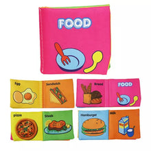 Load image into Gallery viewer, Doodle Non-Toxic Soft Infant Early Learning Baby Cloth Book[Food]