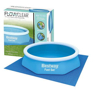 Bestway Flowclear Pool Floor Protector Square Ground Sheet 335x335 cm, Blue
