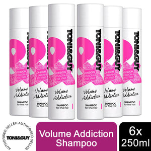 6 Pack of 250ml Toni & Guy Fibre Strengthening Shampoo for All Types of Hair
