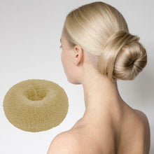 Load image into Gallery viewer, Pretty Professional Medium Hair Doughnut Bun Ring 80mm Honey