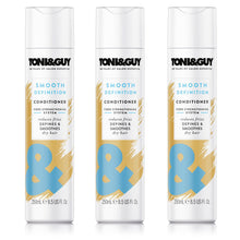 Load image into Gallery viewer, 3x 250ml Toni &amp; Guy Smooth Definition Conditioner with Fiber StrengtheningSystem