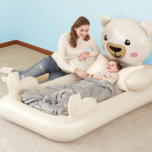 Load image into Gallery viewer, Bestway Children&#39;s DreamChaser Teddy Bear Soft Airbed, 74&quot; x 43&quot; x 35&quot;, 3+ Years
