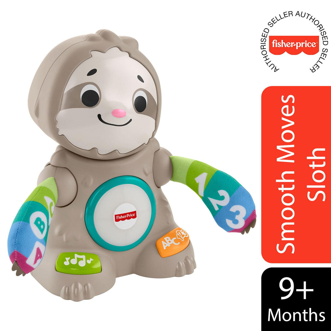 Fisher-Price Linkimals Smooth Moves Sloth, Baby Toy with Music & Lights