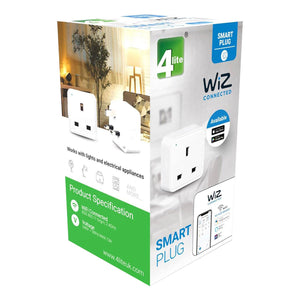 4lite WiZ Connected Smart Plug for Light and Electrical Appliances 3pin UK Plug