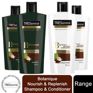 2x700ml Tresemme Procollection Botanique Nourish&Replenish Shampoo & Conditioner