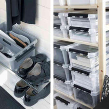 Load image into Gallery viewer, Smartstore 15 Classic Transparent Plastic Storage Box with Lid, 14 Litre