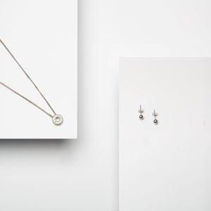 Pierre Cardin Necklace and Earring Set with Black Case, 4 Set