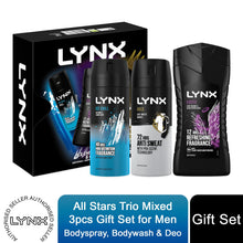 Load image into Gallery viewer, Lynx All-Stars Gift Set For Men Bodyspray, Bodywash &amp; APA Deo Gift For Him