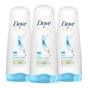3x 350ml Dove Nutritive Solution Daily Moisture Light Conditioner For Fine Hair