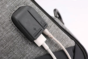Anti Theft Backpack Small + Data Cable + Powerbank
