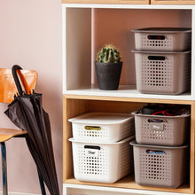 Load image into Gallery viewer, SmartStore Basket Recycled15 StorageBox 10L With Basket PlasticLid, White