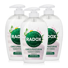 Load image into Gallery viewer, 3pk of 250ml Radox Anti-Bac or Feel Ready Hand wash