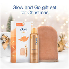 Load image into Gallery viewer, Dove Gradual Self-Tan Body Mousse with Applicator Mitt Gift Set For Her