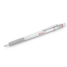 Load image into Gallery viewer, Rotring 600 Ballpoint Pen Medium Point Black Ink Silver Barrel Refillable