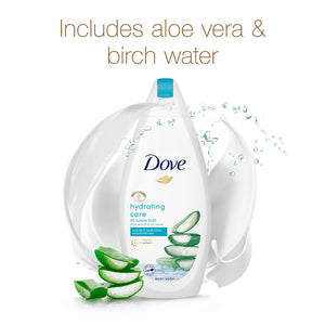 Dove Hydrating Care Aloe Vera & Birch Water Body Wash, 450ml