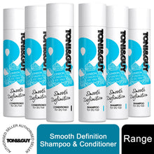 Load image into Gallery viewer, 3pk of Each Toni &amp; Guy Smooth Defination Shampoo &amp; Conditioner Duo for Dry Hair