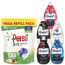 Load image into Gallery viewer, Laundry Bundle 2x50W Persil Bio Capsules &amp; 2x58W Comfort Fabric Conditioner
