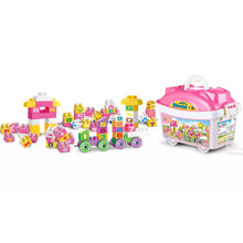 Load image into Gallery viewer, Happy Build 112 Piece Set In Pull-Along Carry Case with Numbers and Letters