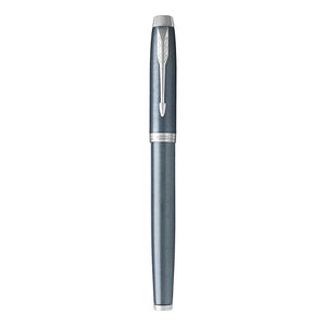 Parker IM BallPoint Pen Light Blue Grey Fine Point Black Ink Gift Box