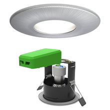 Load image into Gallery viewer, 4lite WiZ Connected GU10 Smart LED Bulb with Satin Chrome Downlight (IP20)