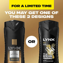 Load image into Gallery viewer, 3pk of 250ml Lynx 12hrs Refreshing Fragrance Shower Gel with 100% Moisturisers
