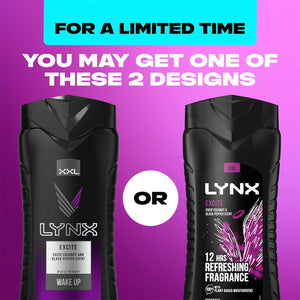3pk of 250ml Lynx 12hrs Refreshing Fragrance Shower Gel with 100% Moisturisers